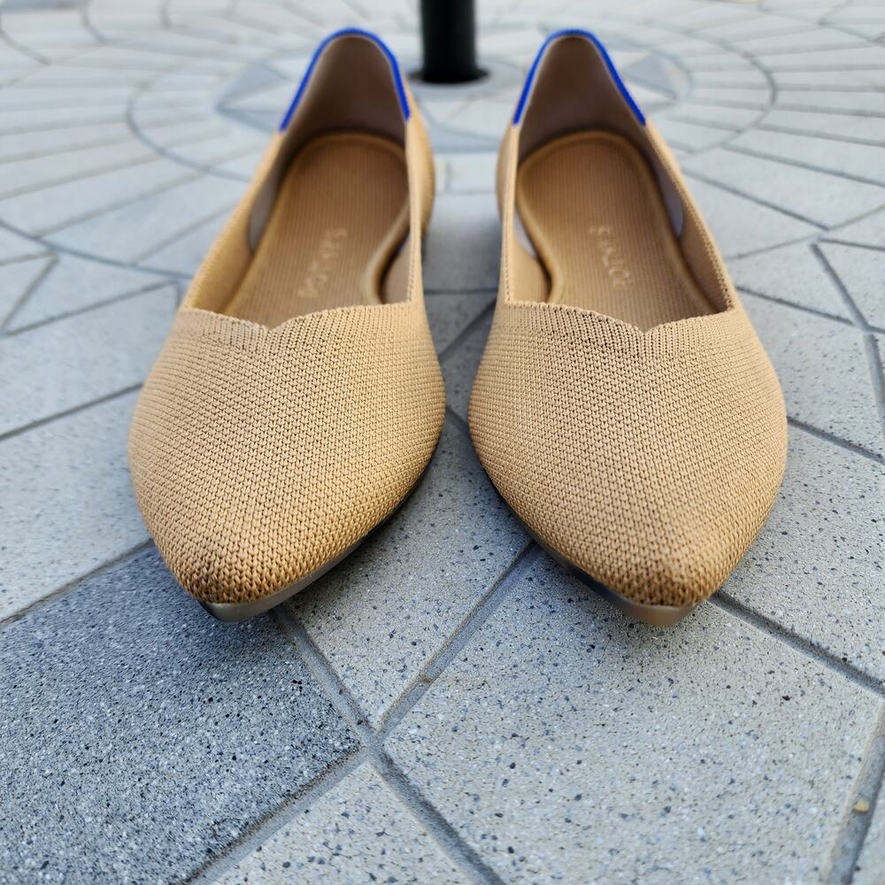 Rothy's The Point Amber Knit Ballet Flats 8 - Picture 4 of 14